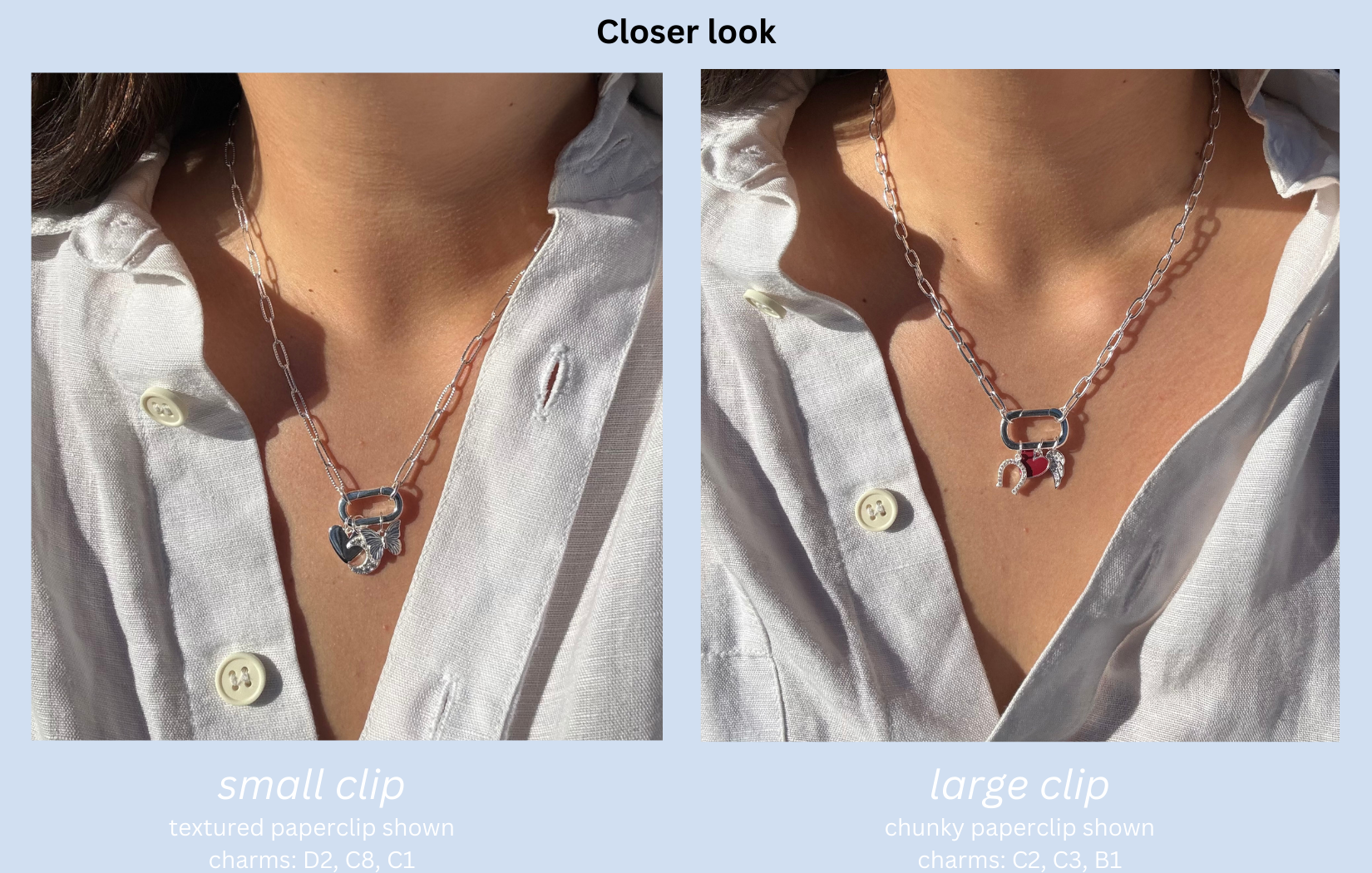 custom 925 sterling silver charm necklace
