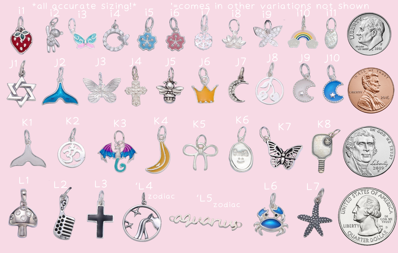 custom 925 sterling silver charm necklace