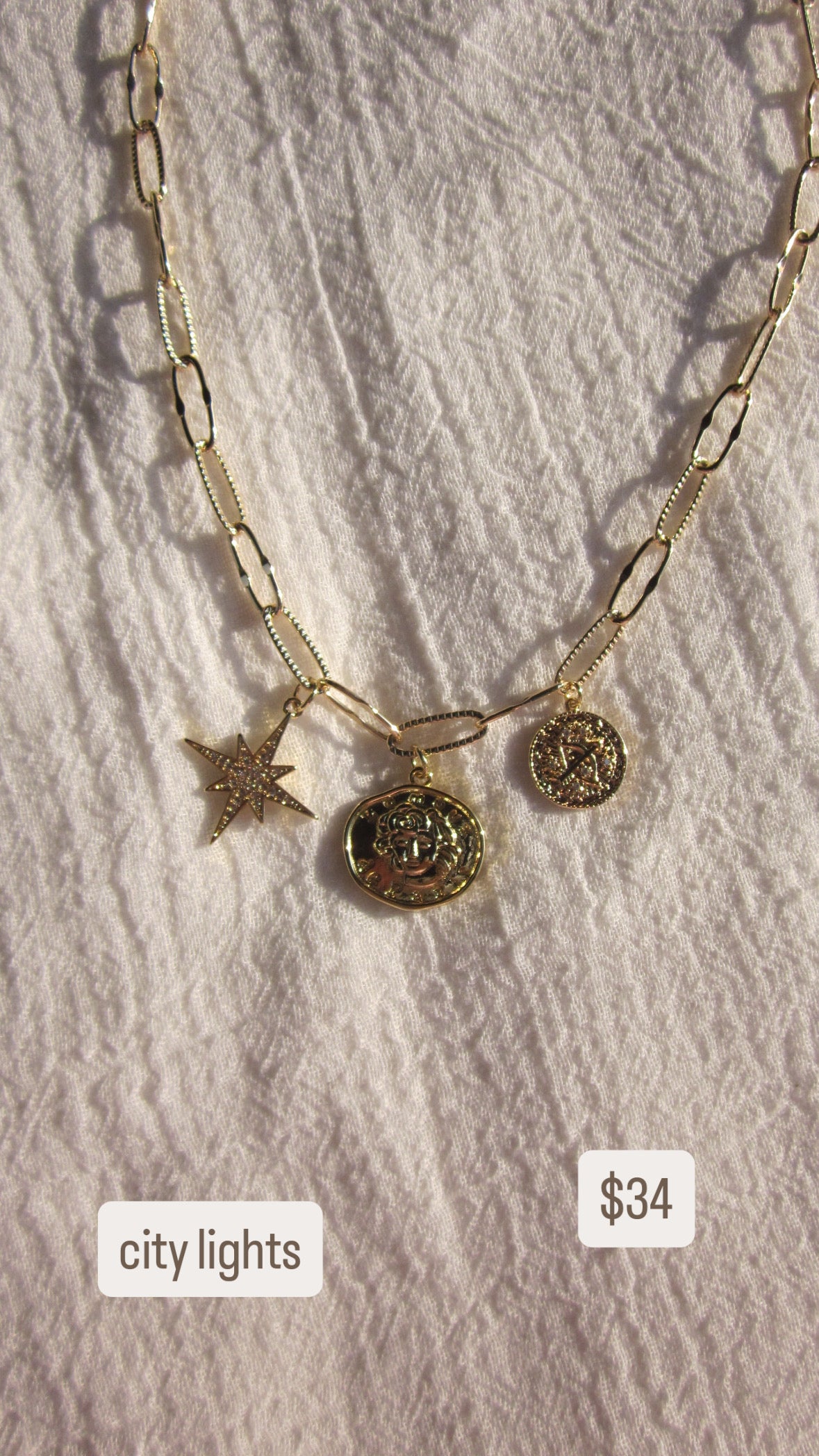 City lights necklace