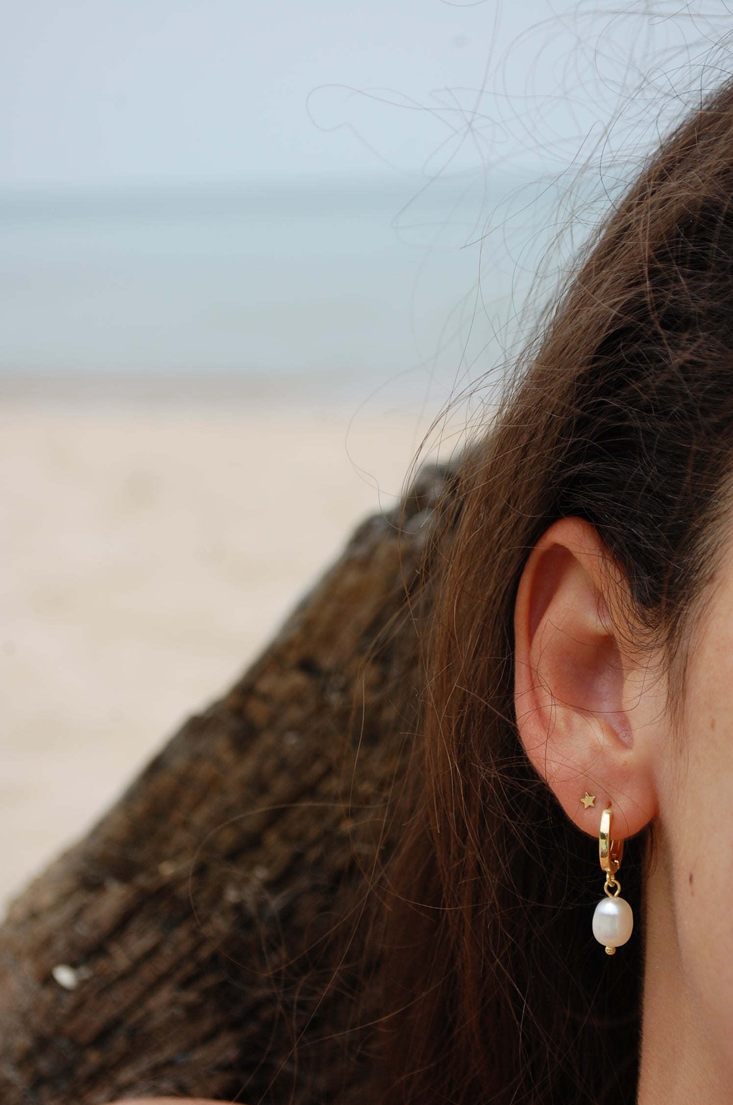 pearl dangle earrings