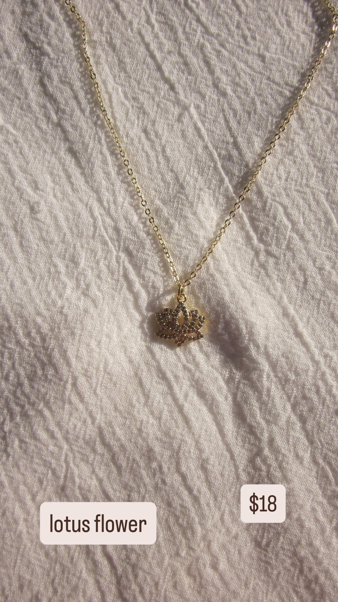 lotus flower necklace