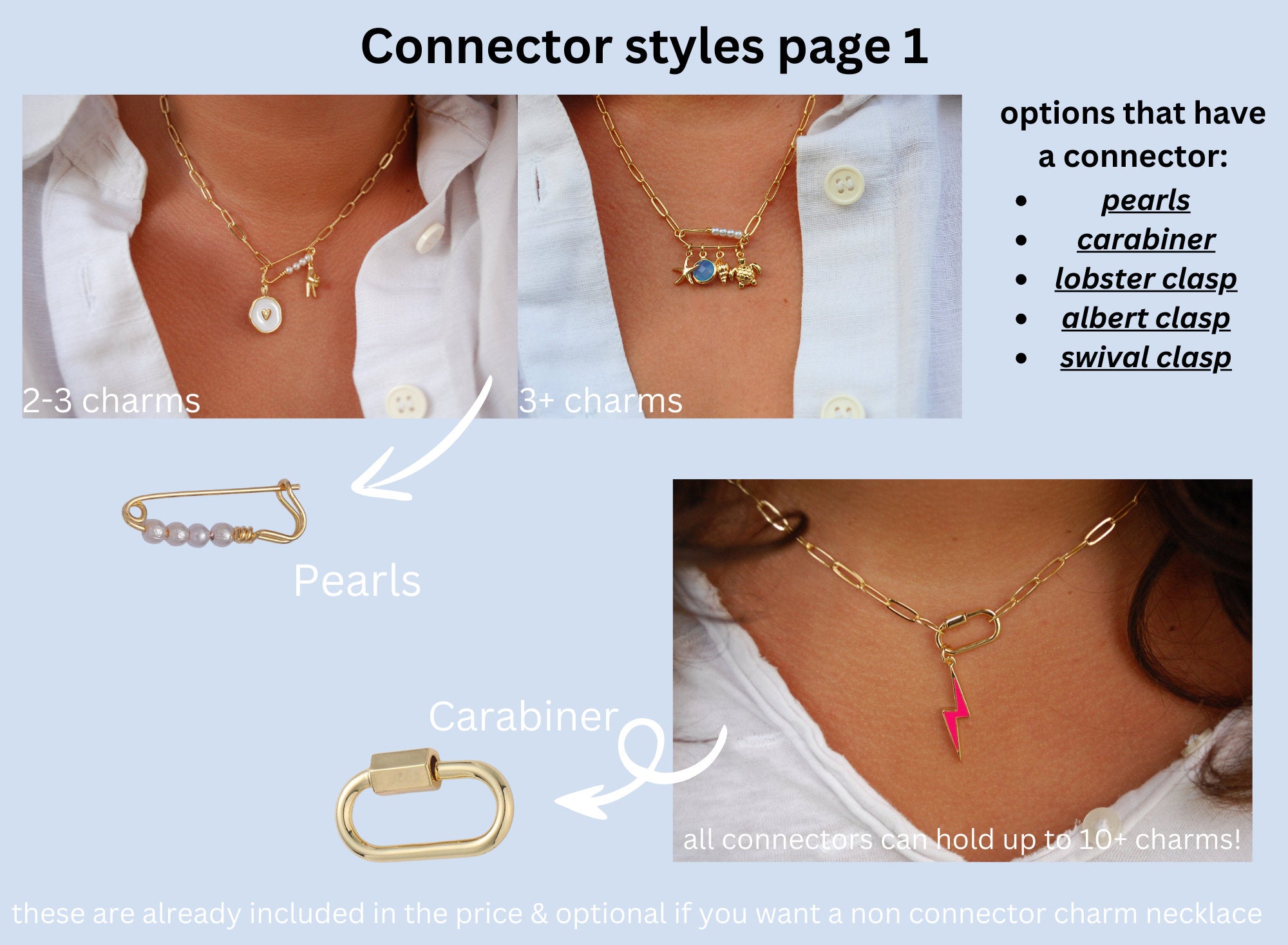 Custom charm necklace