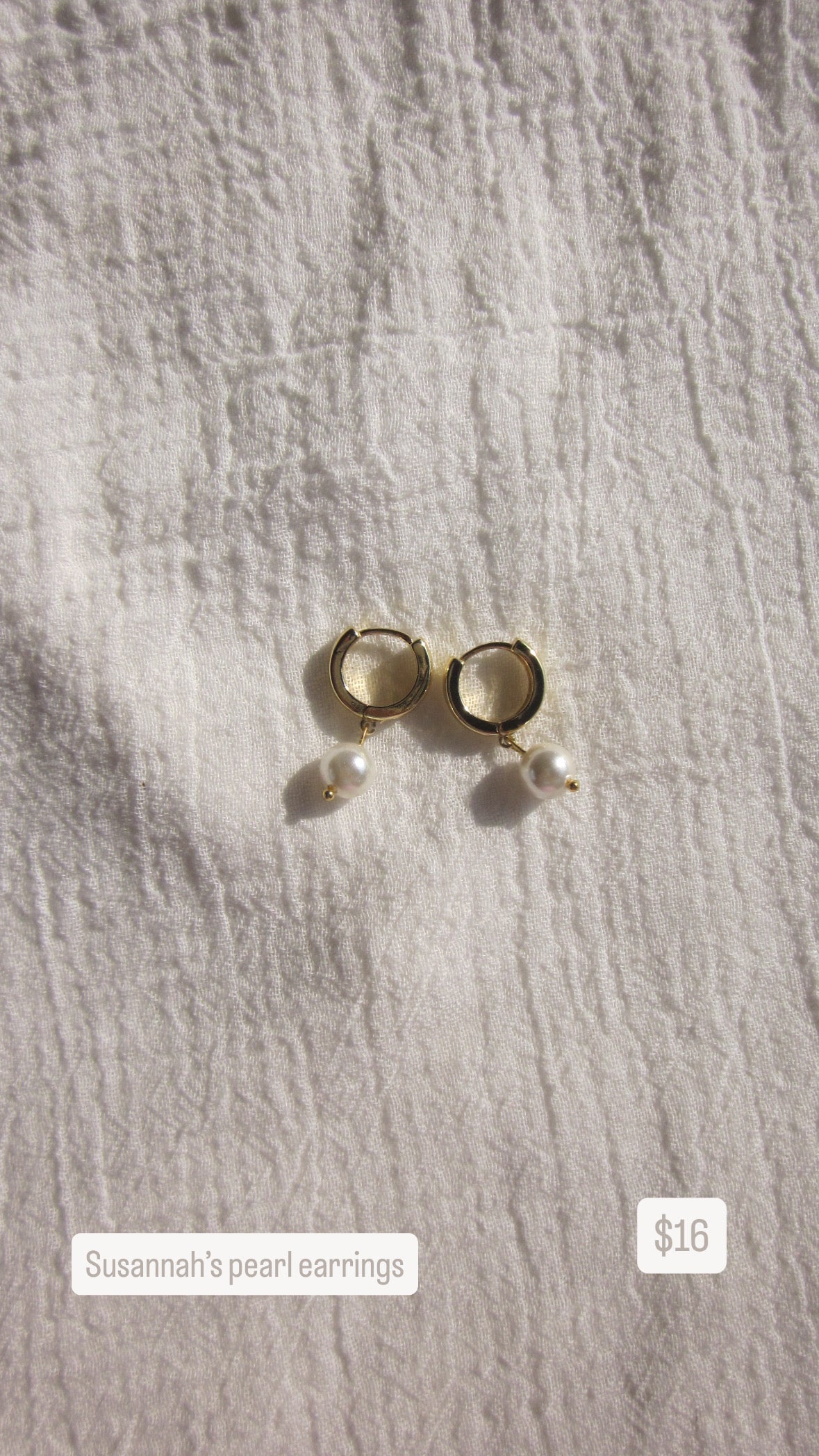 Susannah’s pearl earrings