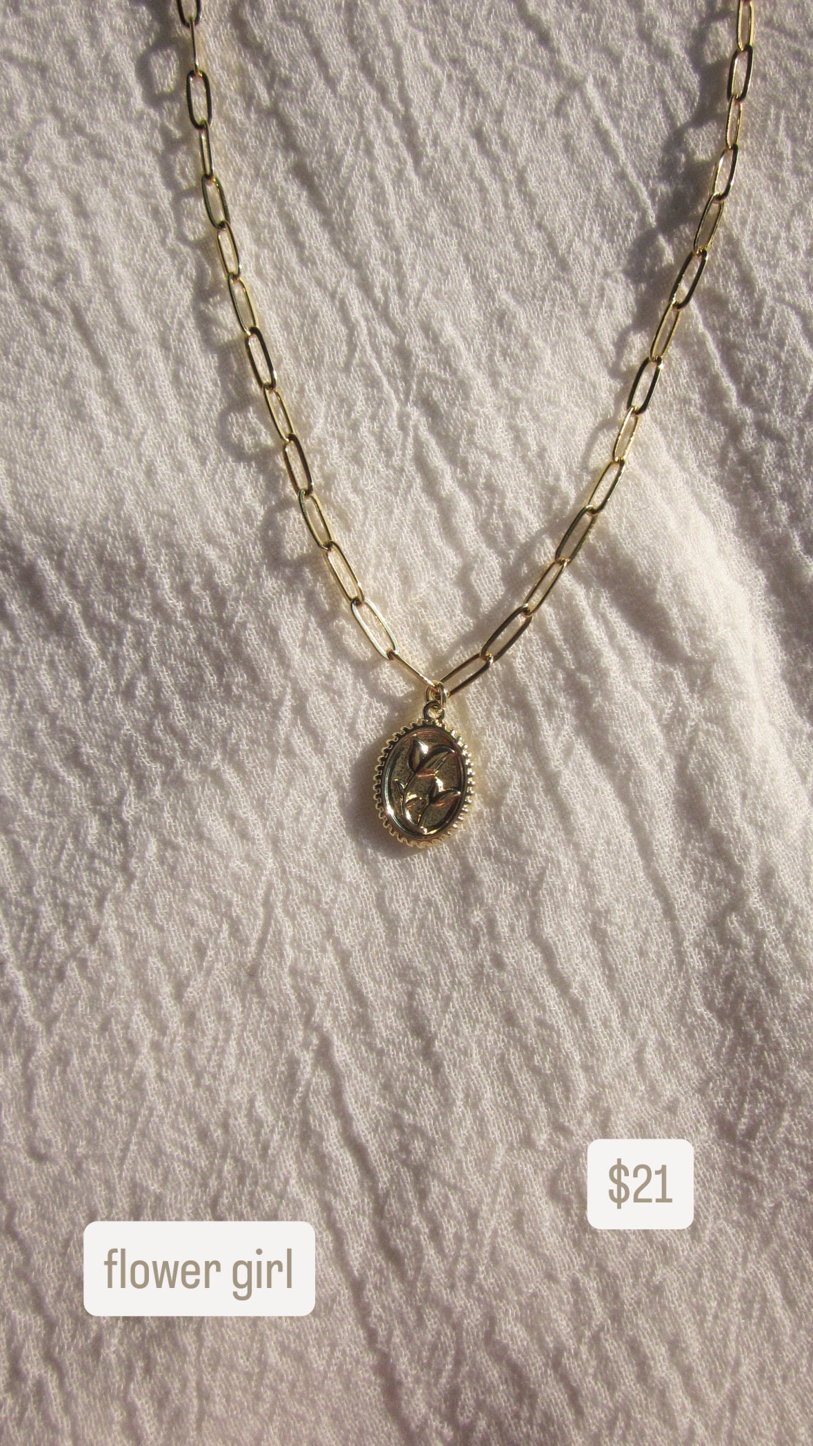 flower girl necklace