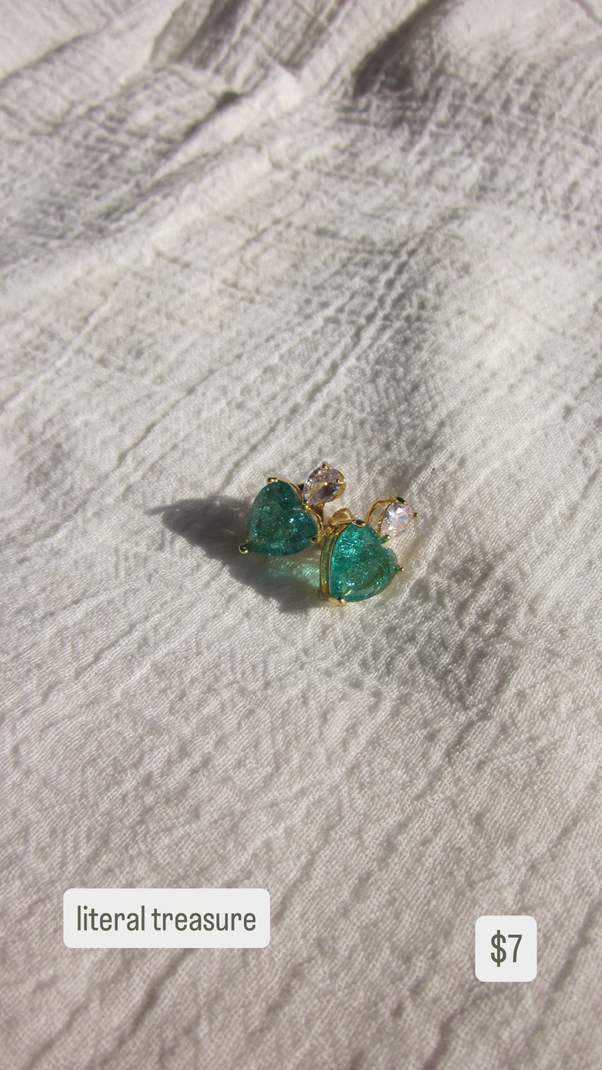 Literal treasure earrings