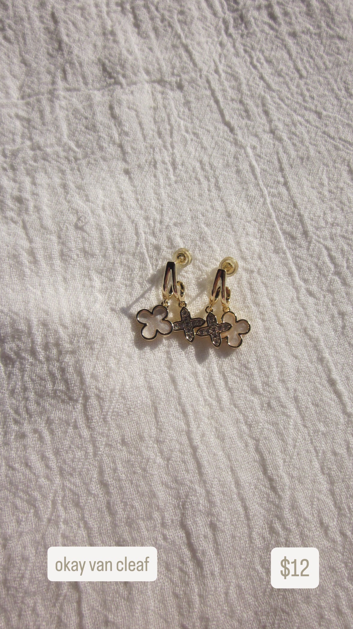 Okay van clef earrings