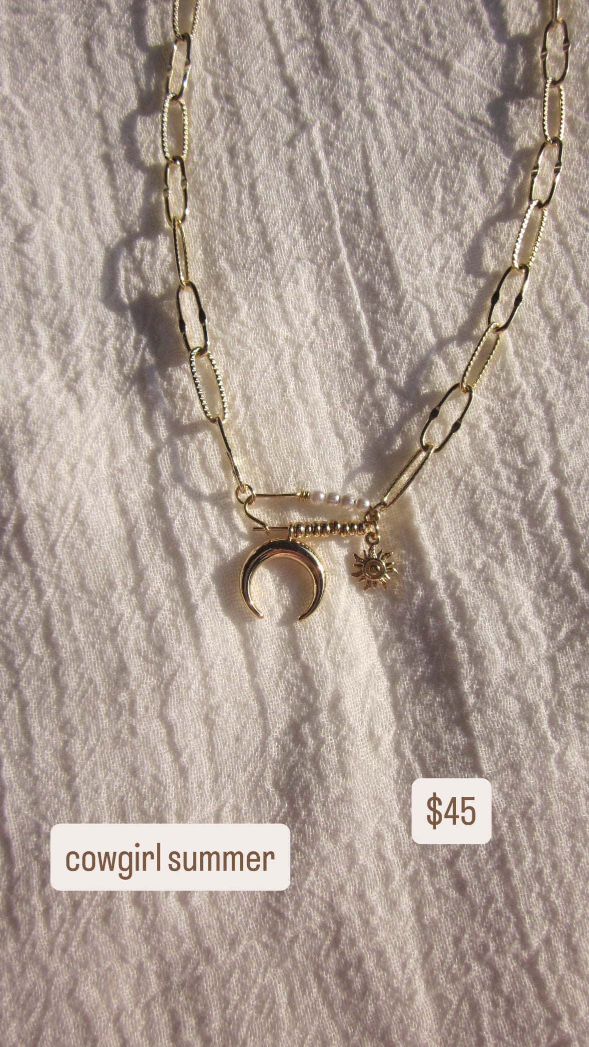 Cowgirl summer necklace