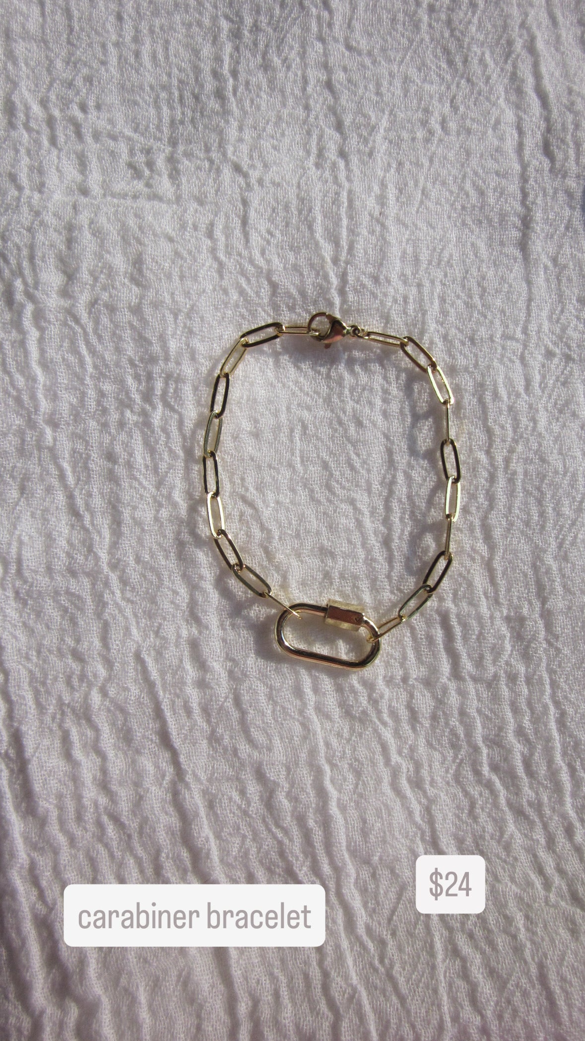 Carabiner bracelet
