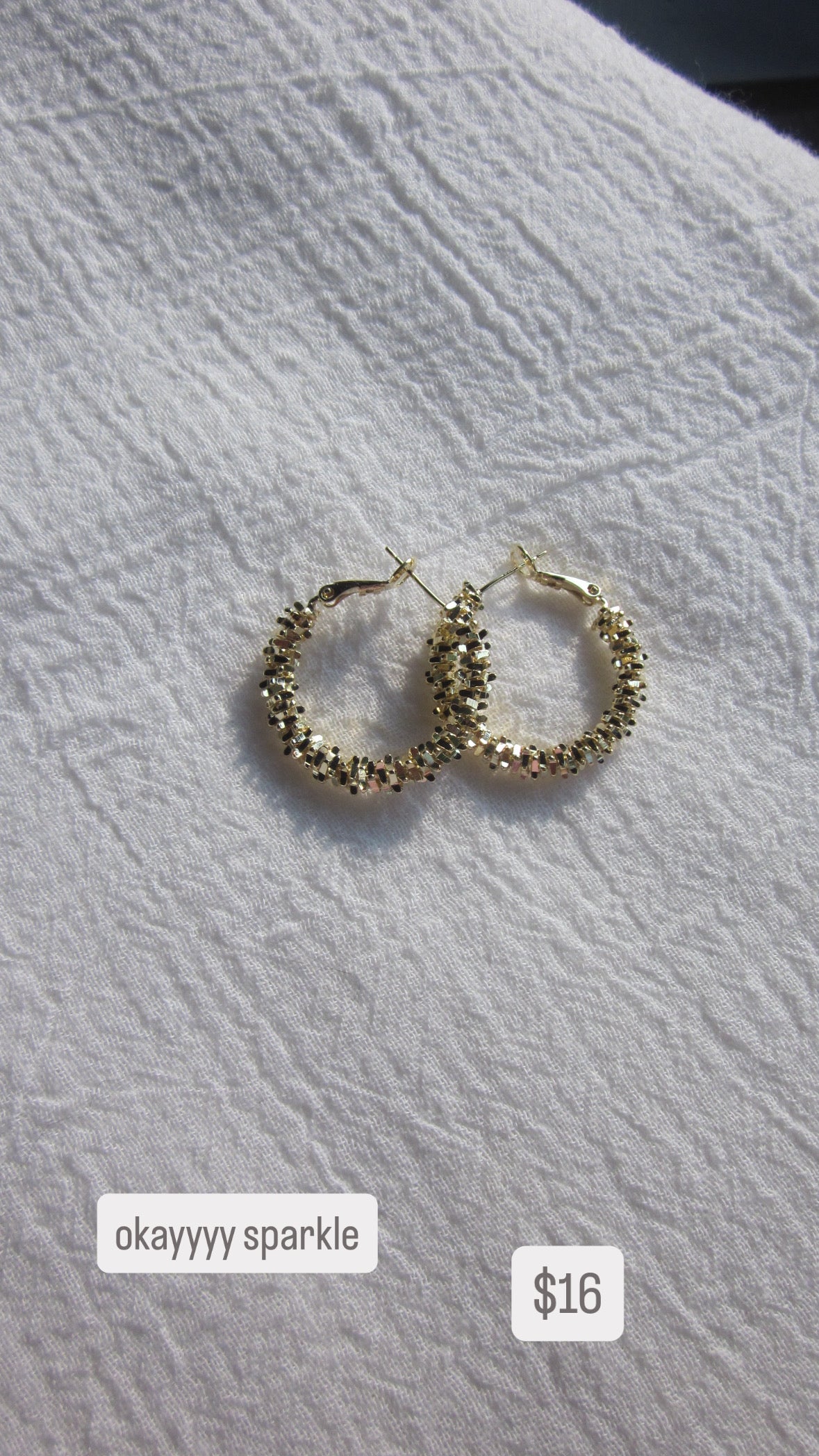 Okayyy sparkle hoops