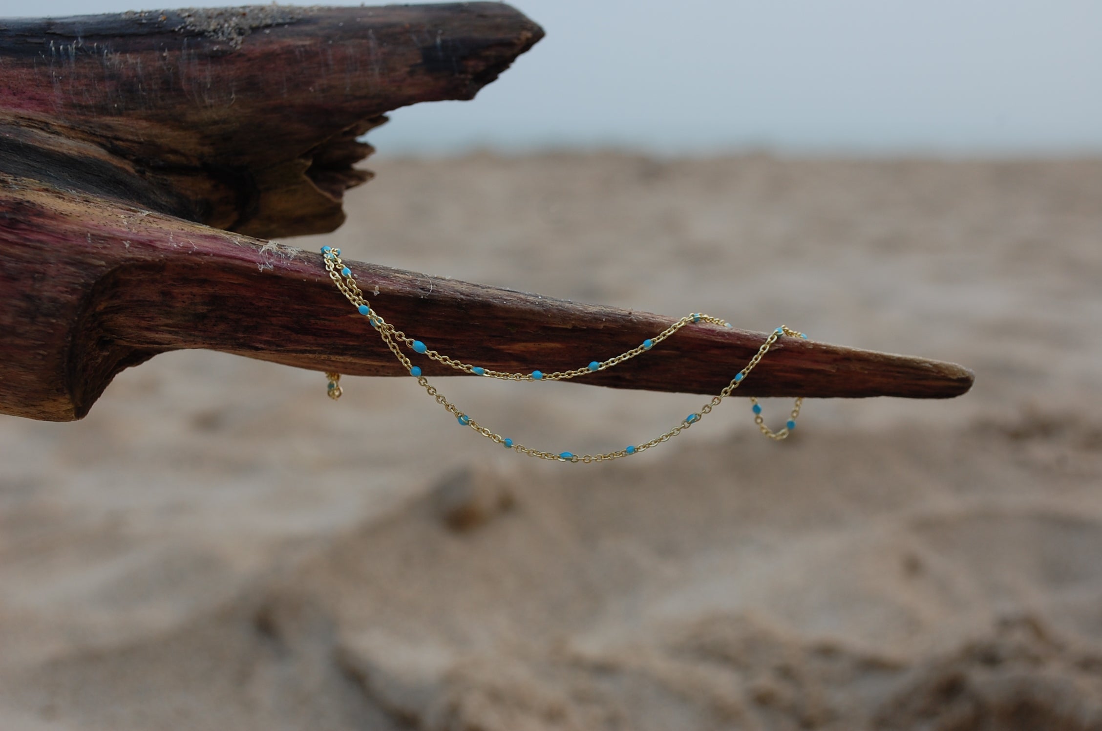 pop of color stacking necklace