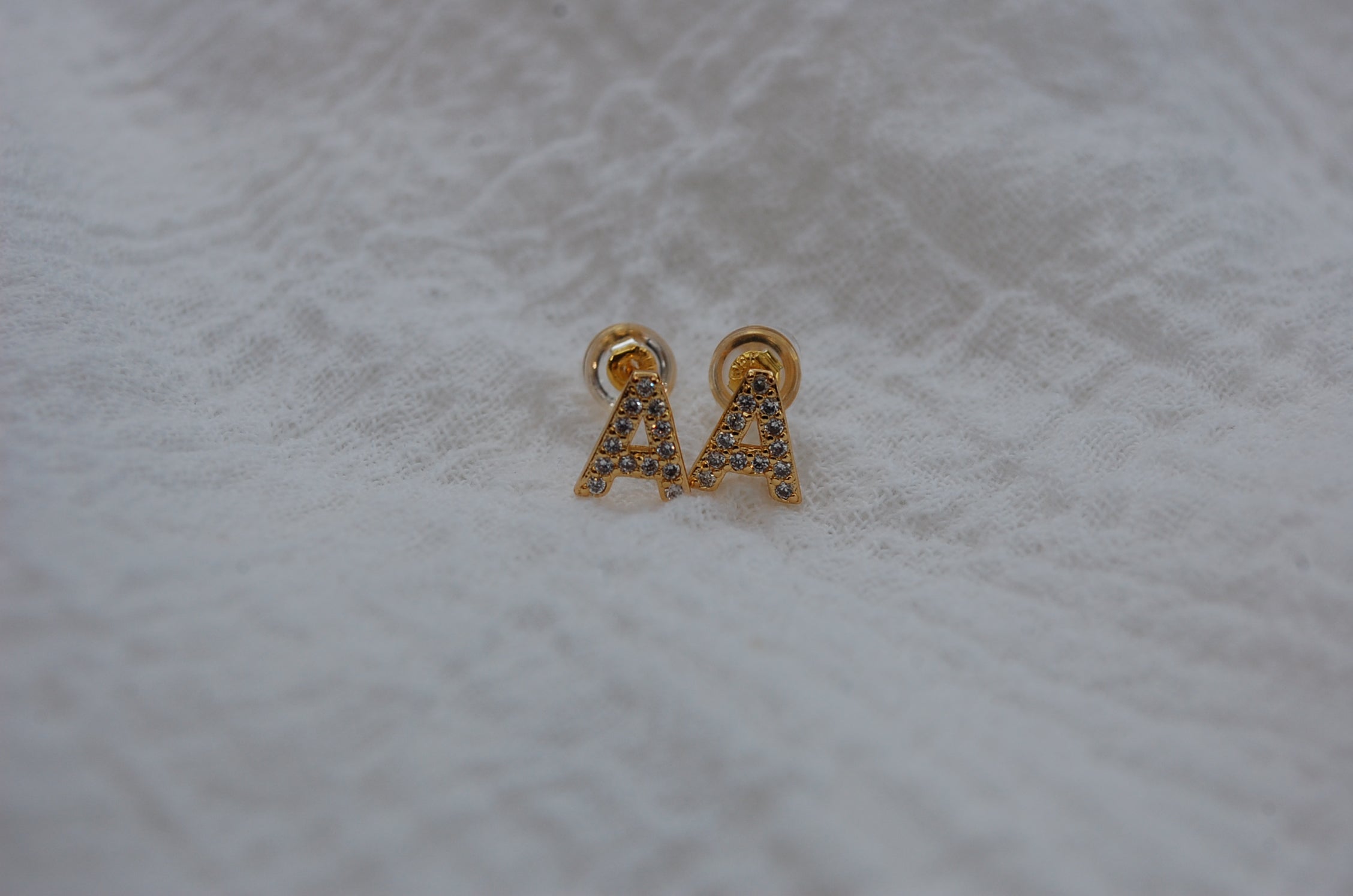 Initial earrings