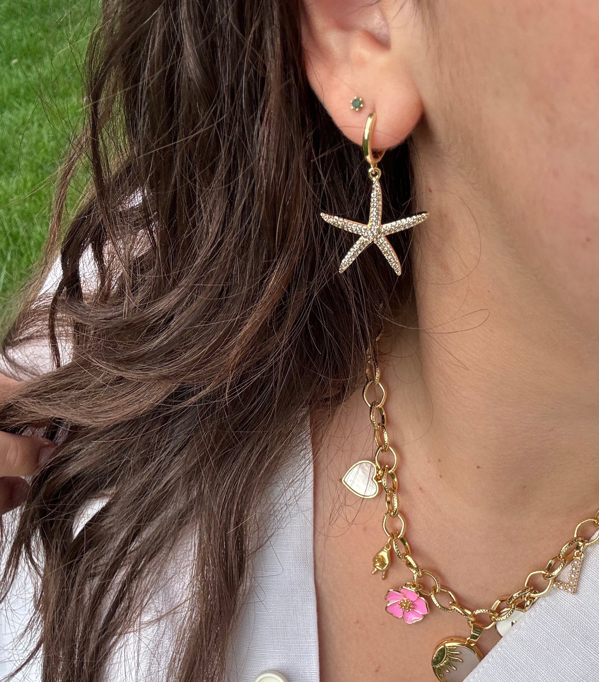 "They literally give me compliments" starfish earrings