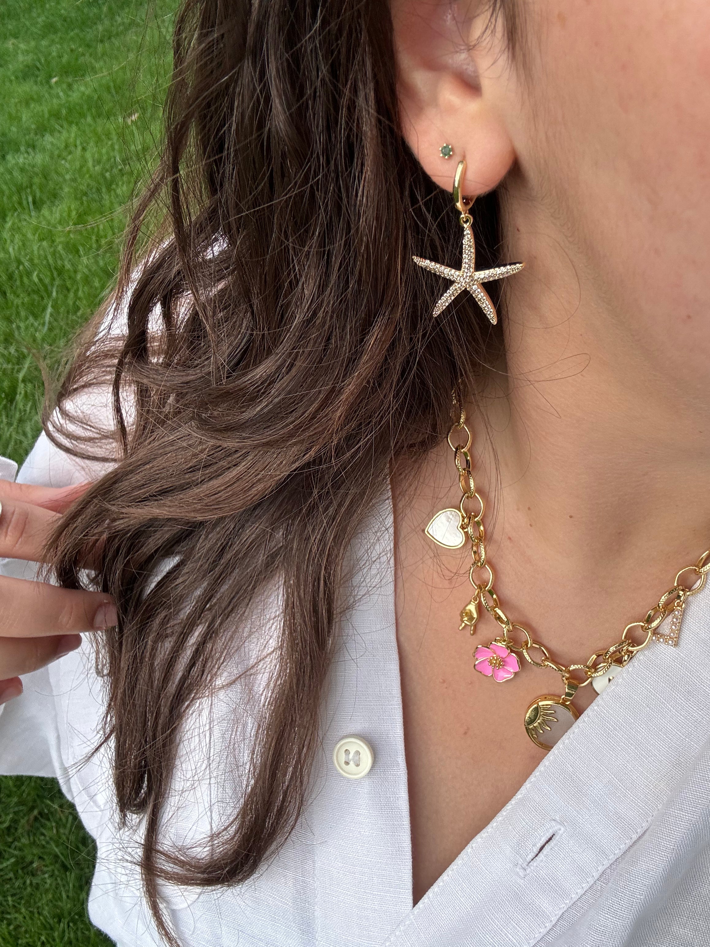 "They literally give me compliments" starfish earrings