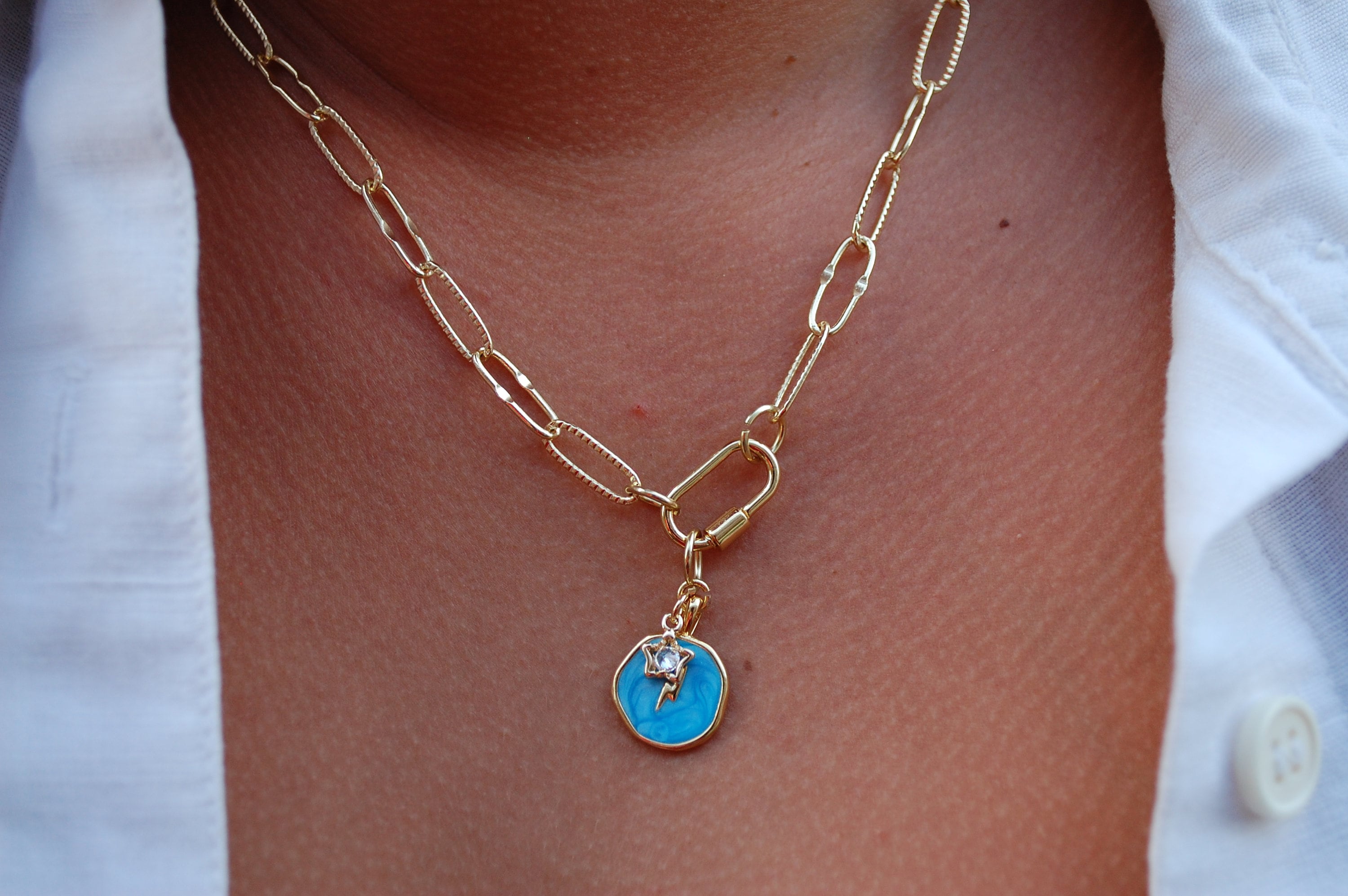 blue morning necklace