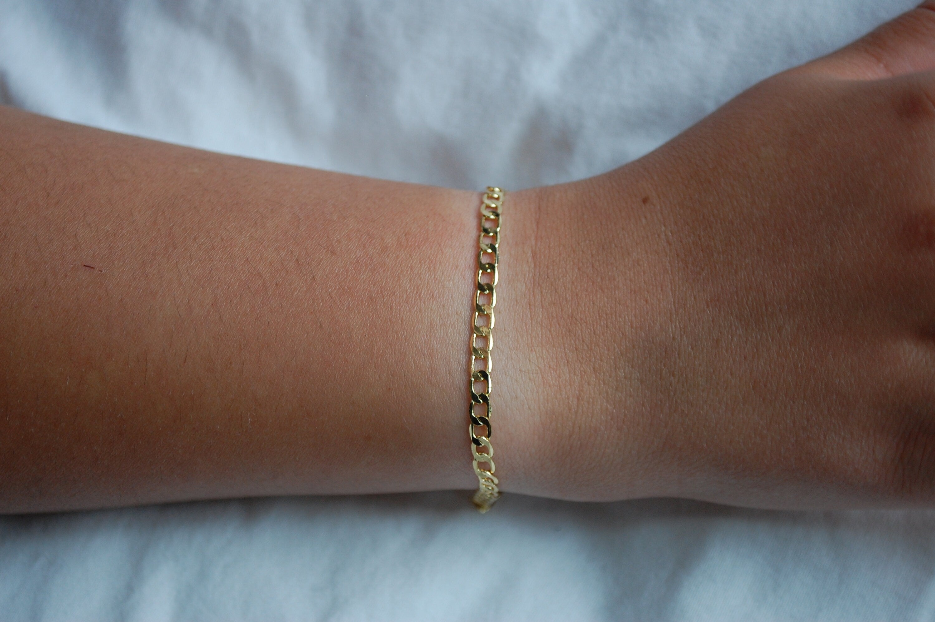 cuban curb chain bracelet