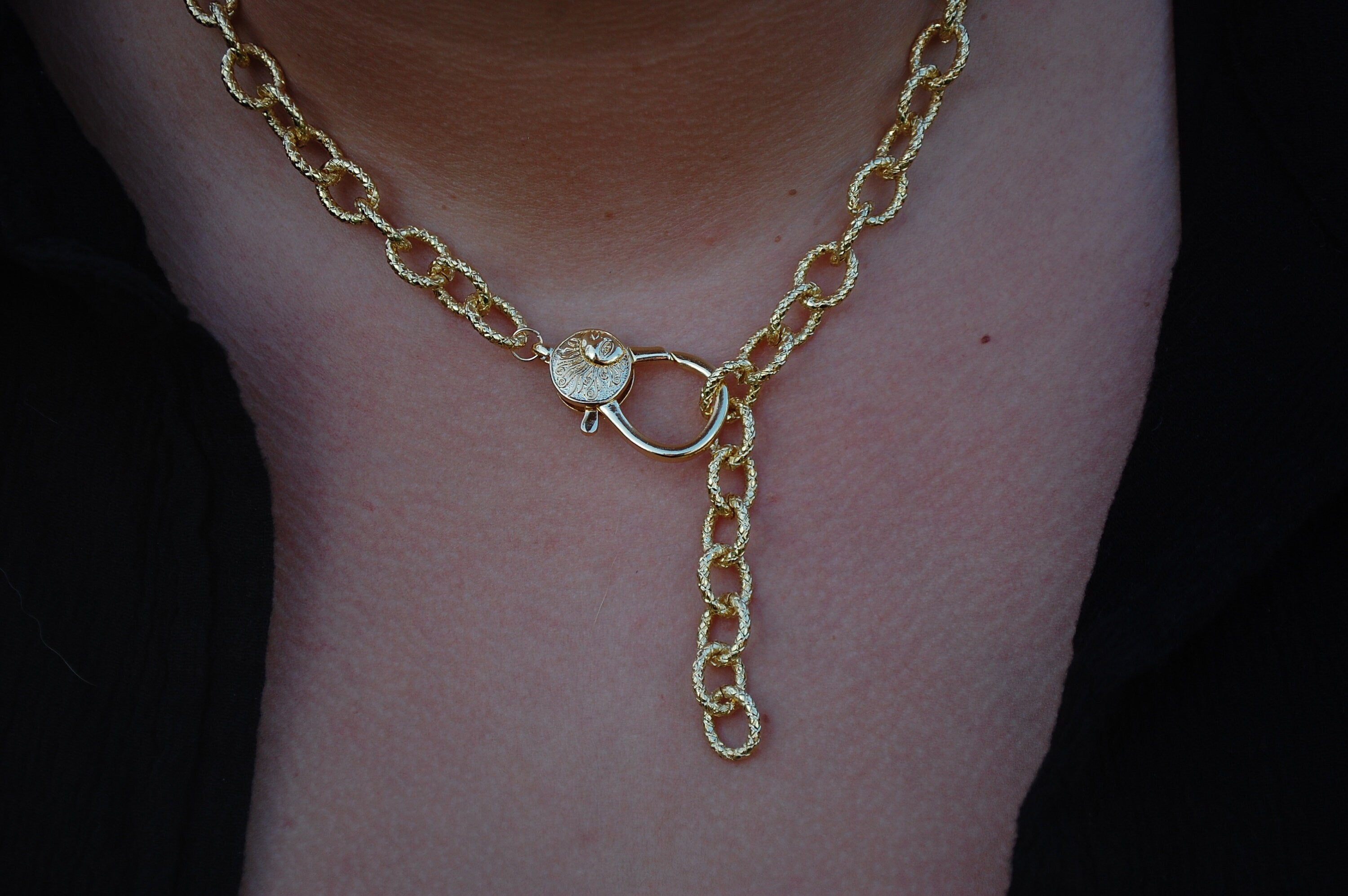 sun clip necklace