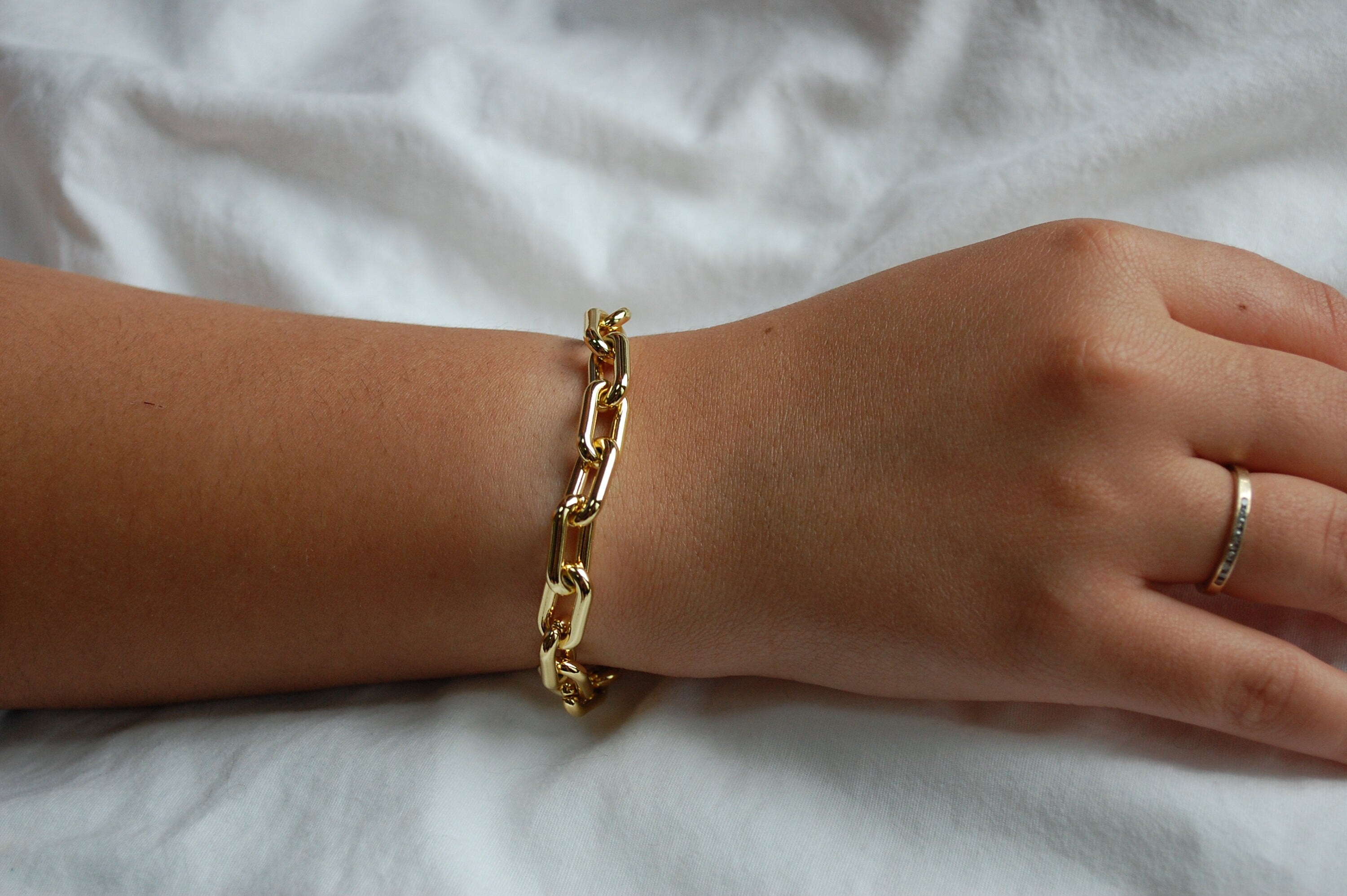 chunky paperclip bracelet