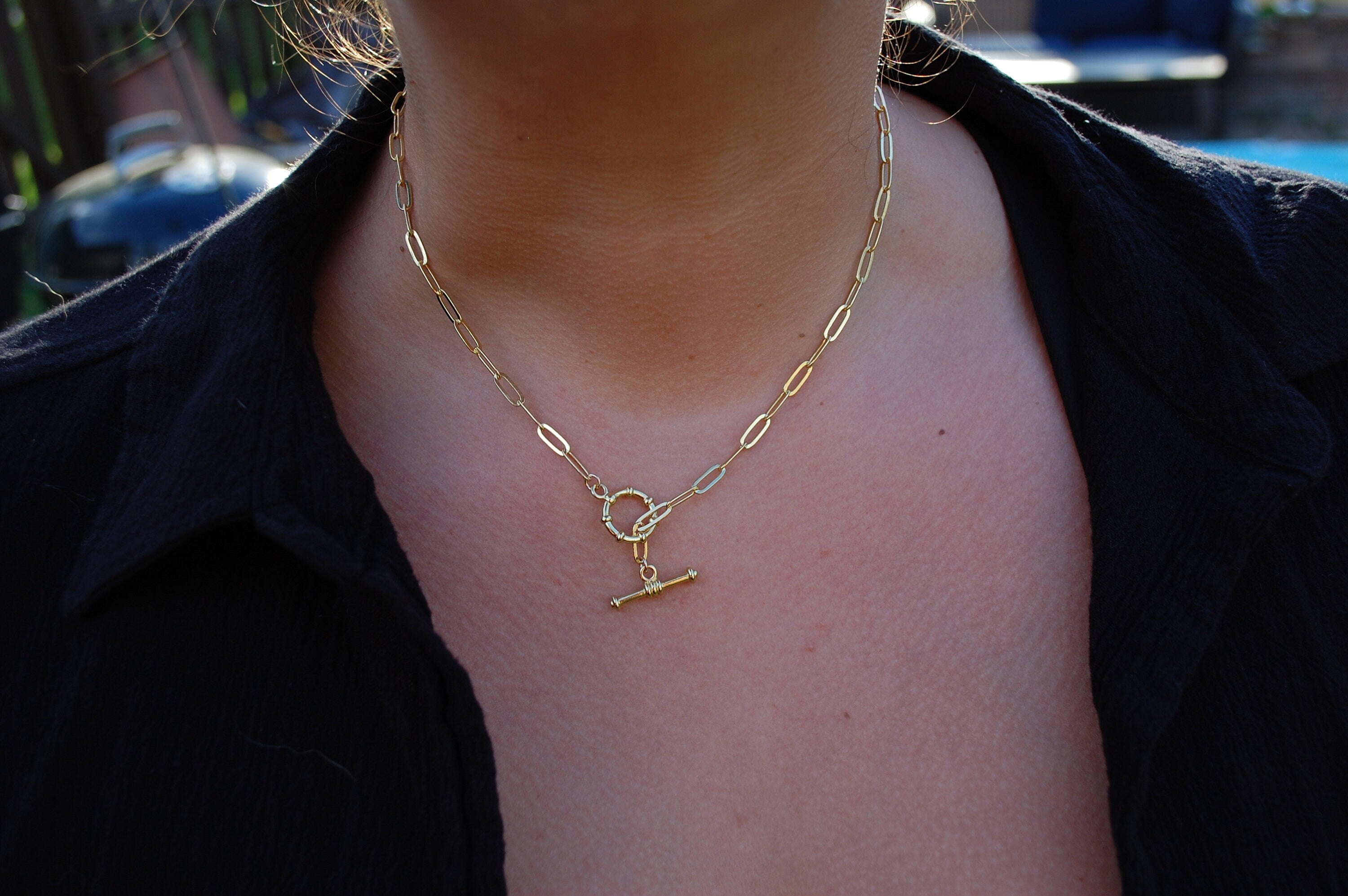 toggle link necklace