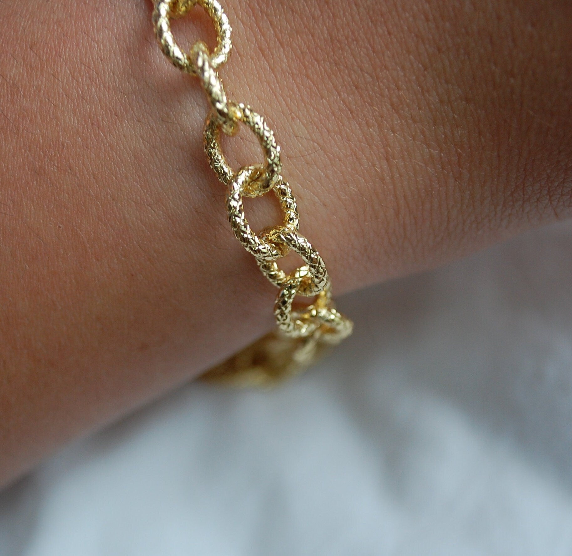 chunky texturized bracelet