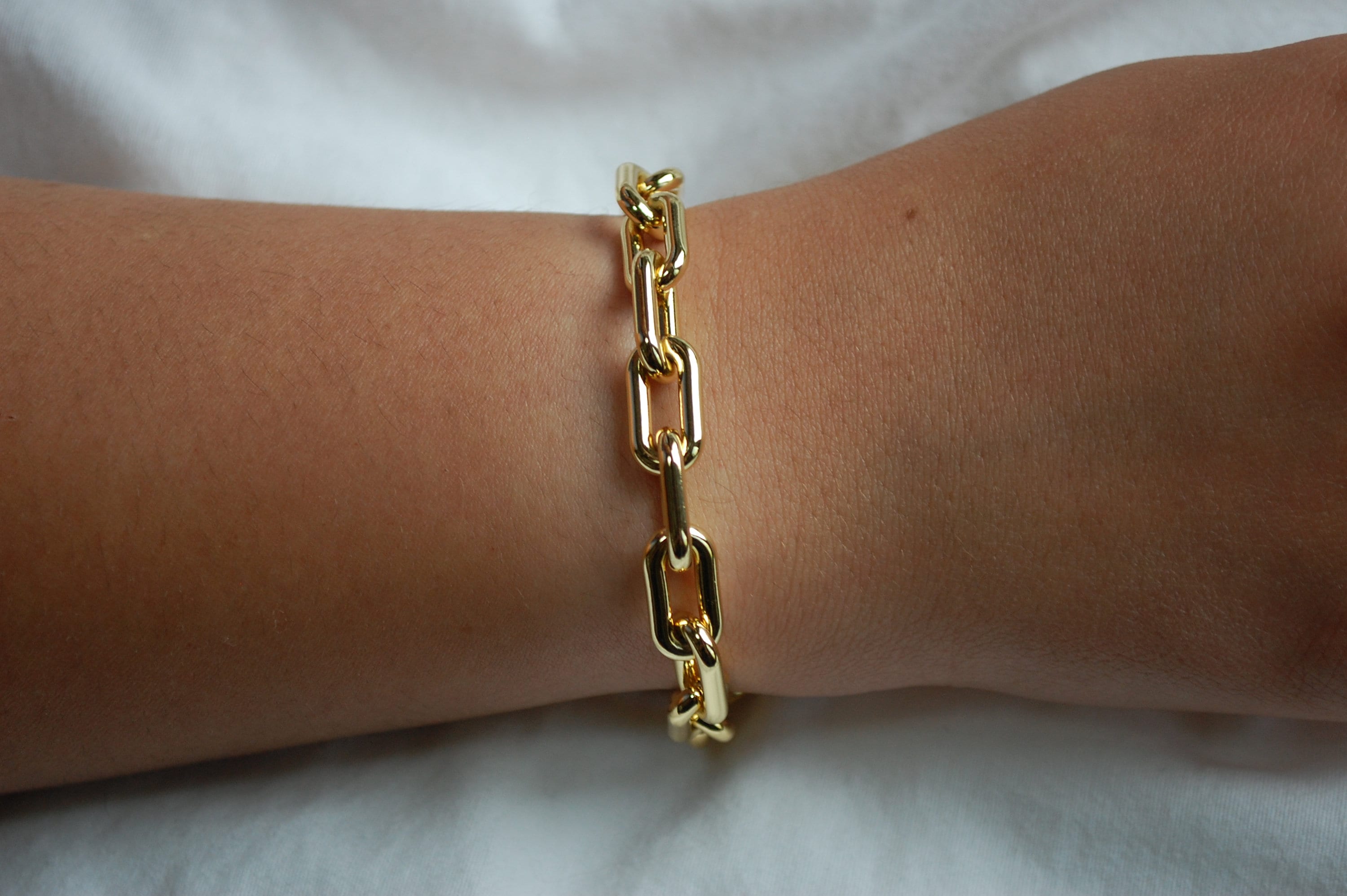 chunky paperclip bracelet